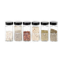 Krydderglass med svart lokk – perfekt for krydderorganisering