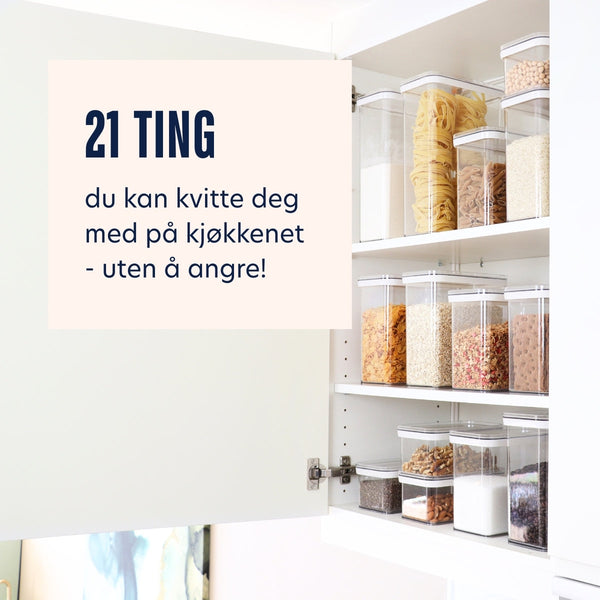 Kvitte deg med på kjøkkenet