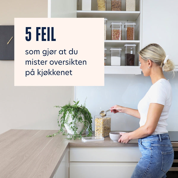 5 feil som gjør at du mister oversikten på kjøkkenet