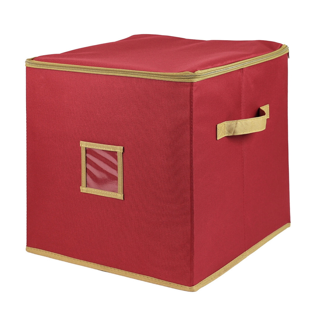 oppbevaring til julekuler. Med håndtak og glidelås