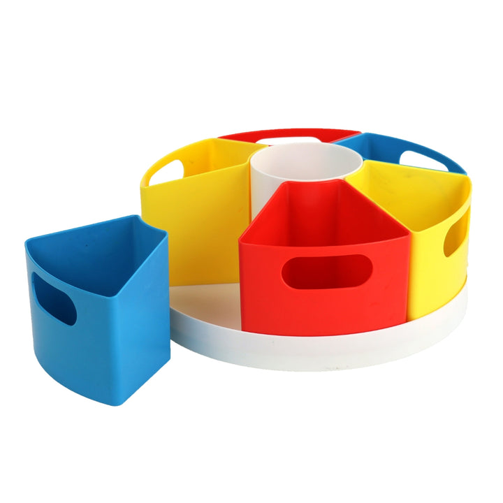 Snurrebrett med bokser (farger)