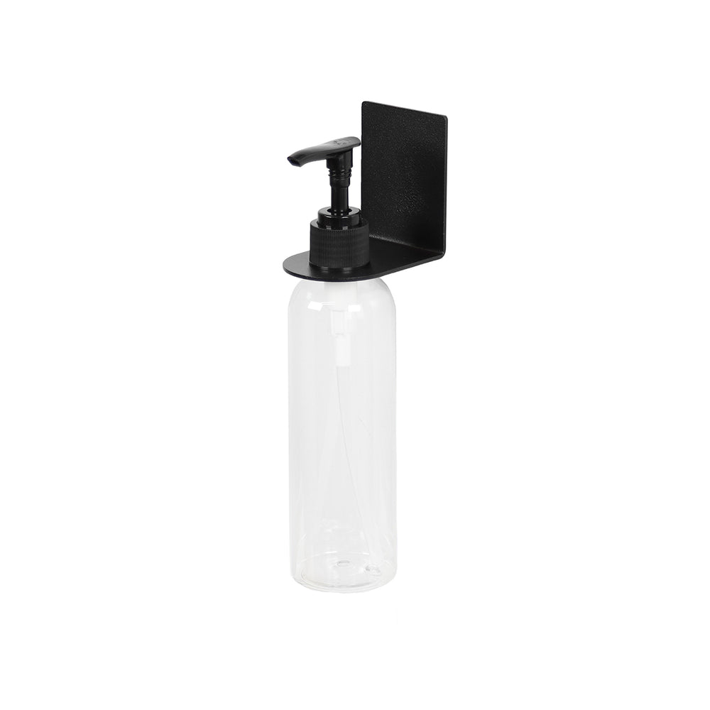 Svart pumpeflaskeholder – stilren løsning for baderommet