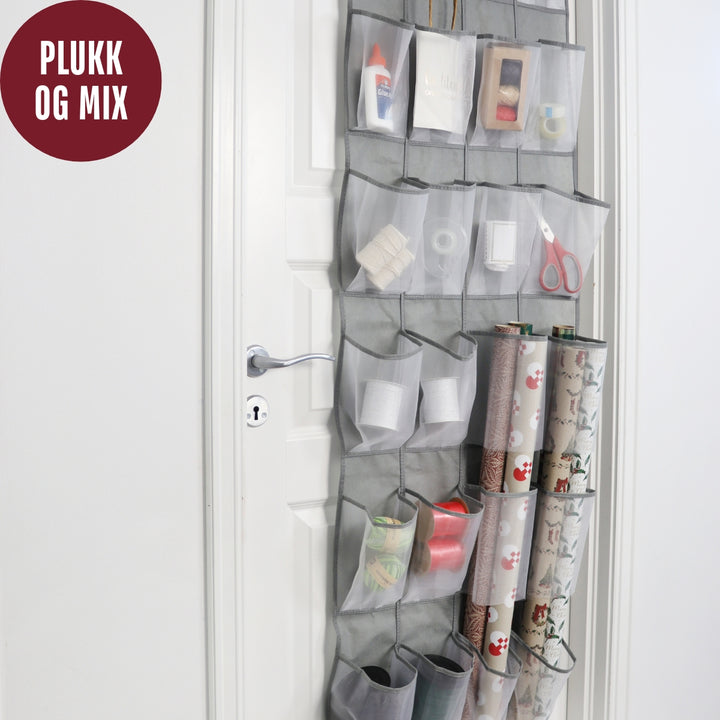 Oppbevaring til dør (grå)