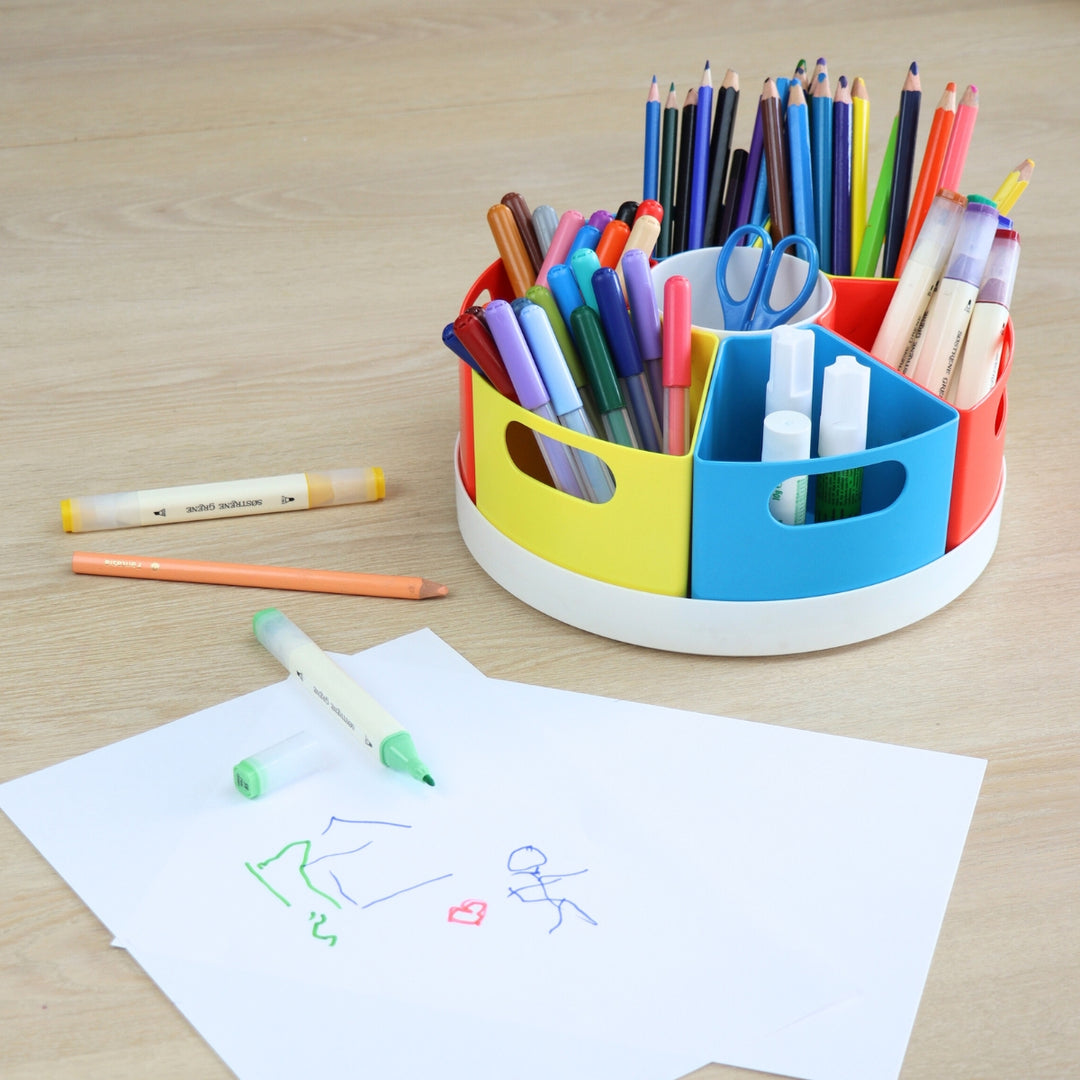 Snurrebrett med bokser (farger)