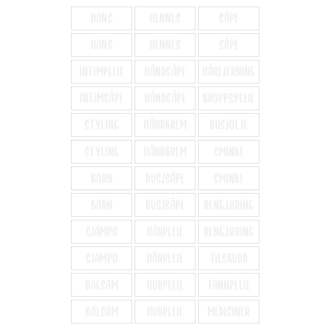 Etiketter til bad