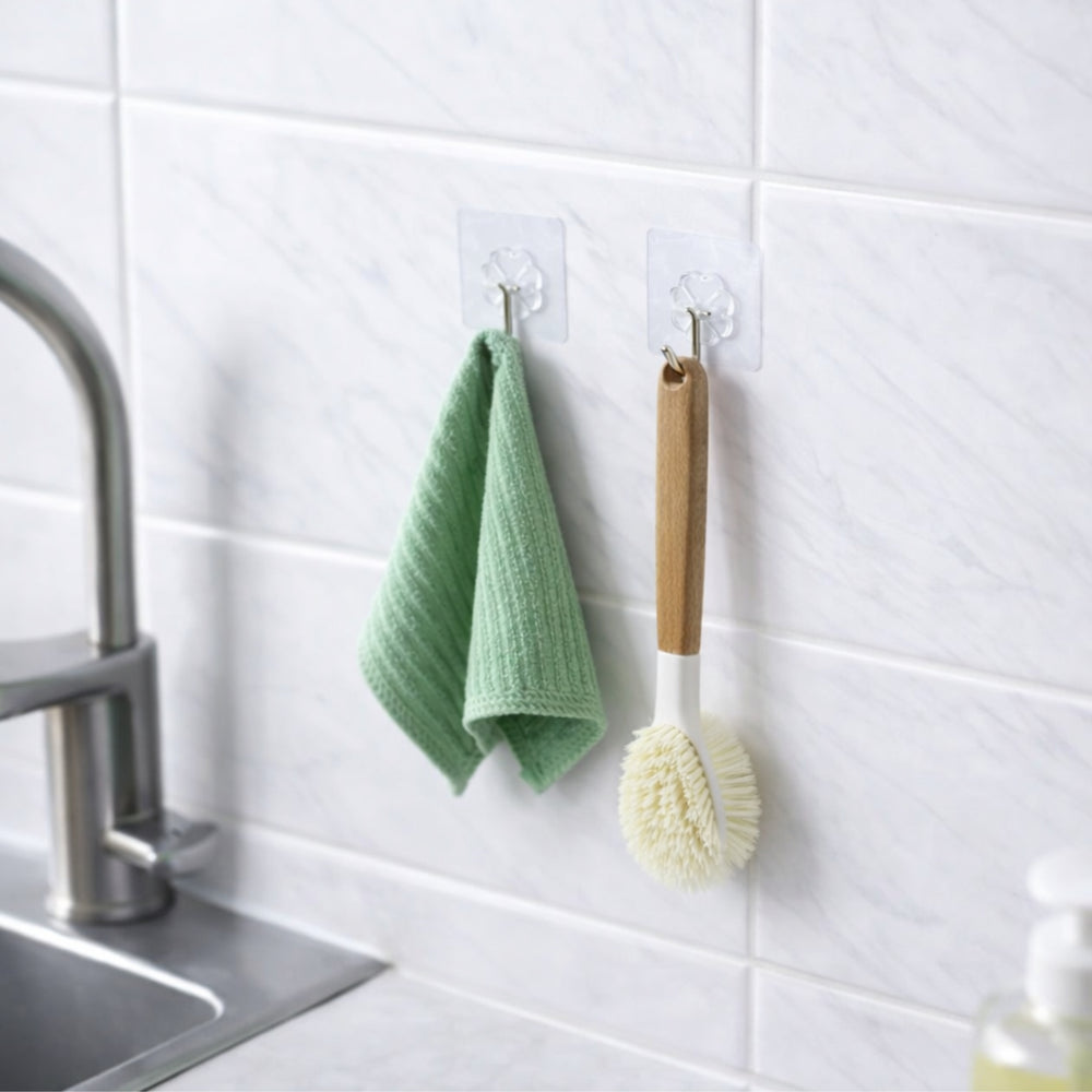 krok med dobbeltsidig teip til å rydde og organisere hjemme