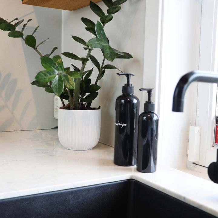 pumpeflaske til kjøkken - piff opp kjøkkenet med kjøkkenorganisering 