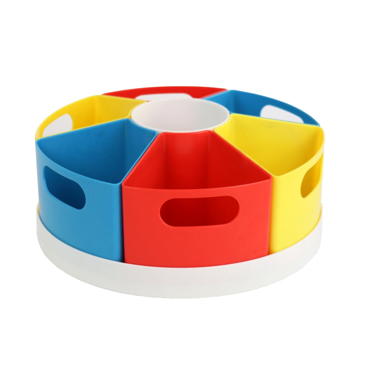 Snurrebrett med bokser (farger)