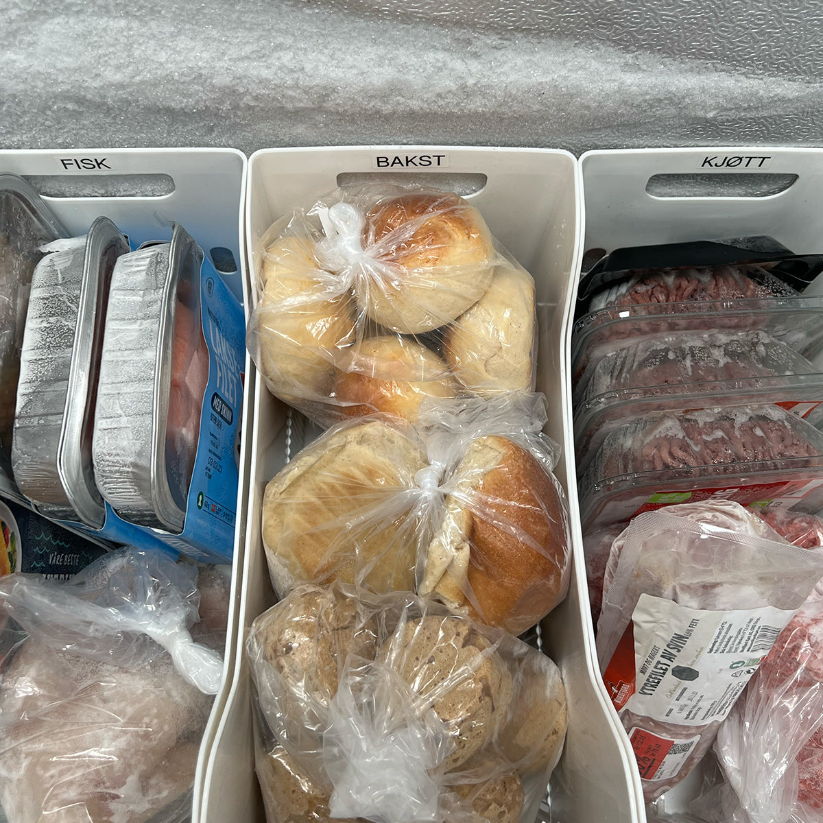 oppbevaringsboks for fryseren