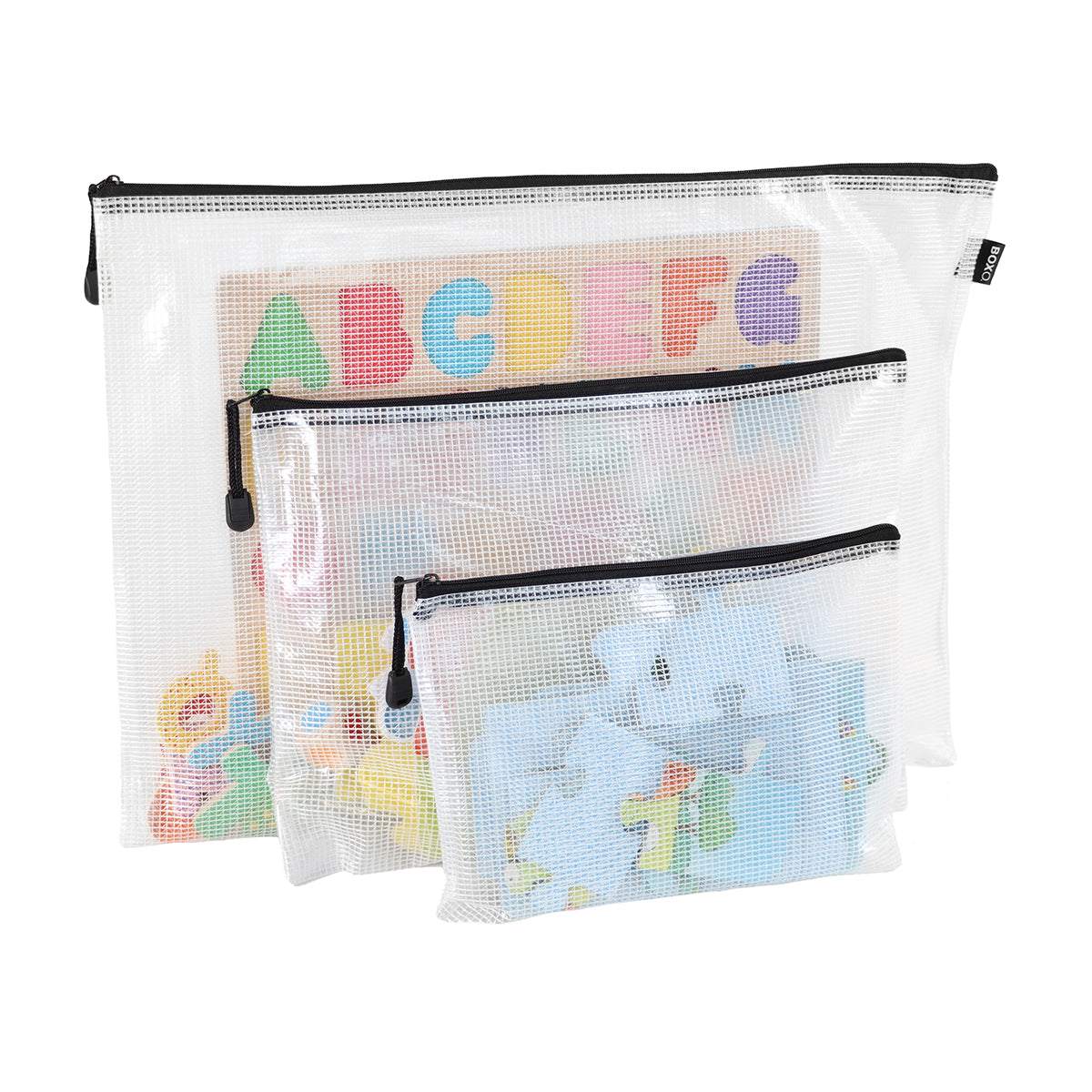 plastlommer - som en zip lock pose bare enda mer solid. Perfekt til spill, lego og leker